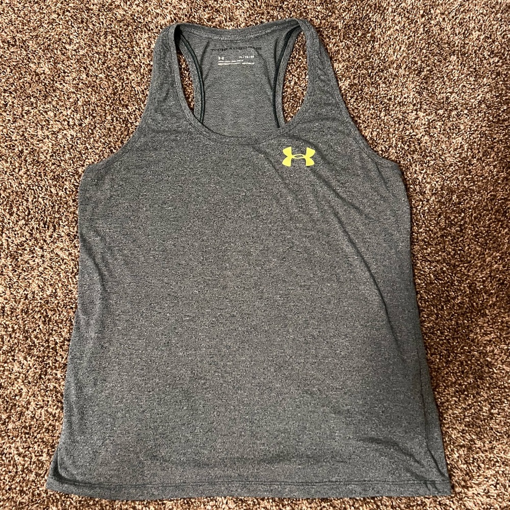 Under Armour Grey Threadborne Tank Size XL
